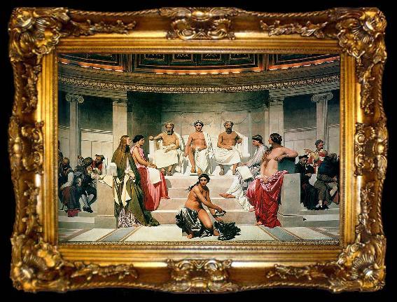framed  Paul Delaroche Central section of the Hemicycle, ta009-2